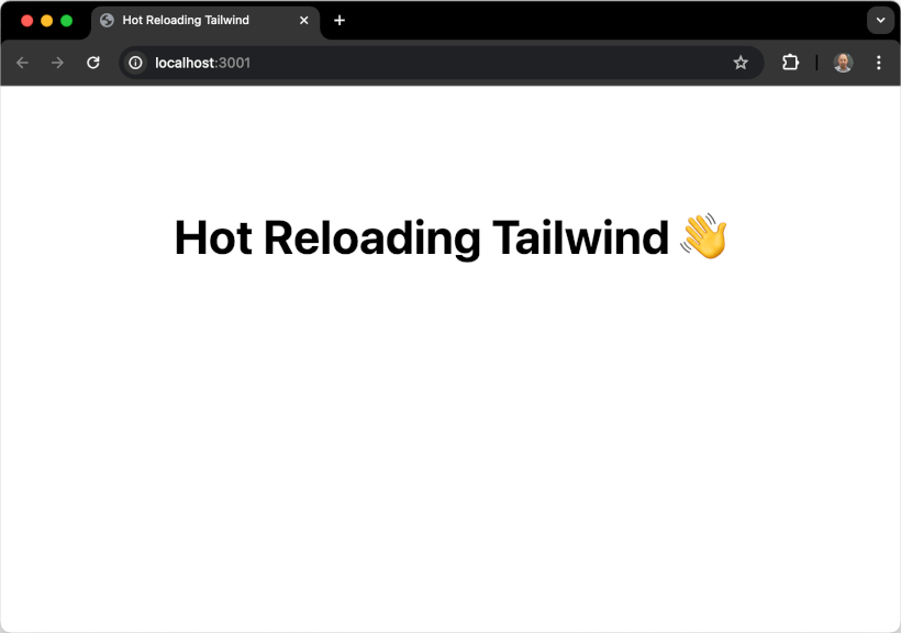 Hot Reloading Tailwind 4